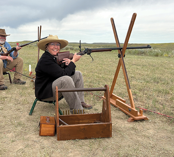 Krazy Kelle Davis on the firing line.